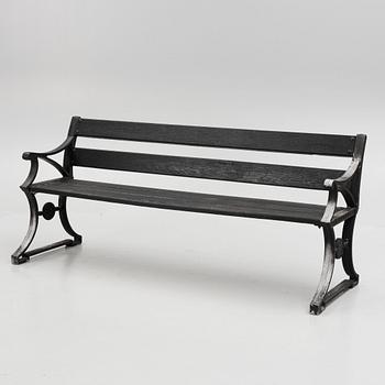 A garden bench, Norrahammars bruk, late 20th Century.