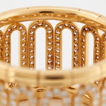 Cartier "Scarab" a cuff bracelet.