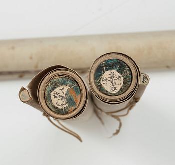 RULLMÅLNINGAR, tre stycken, tusch och färg på papper. Qingdynastin, 1800-tal.