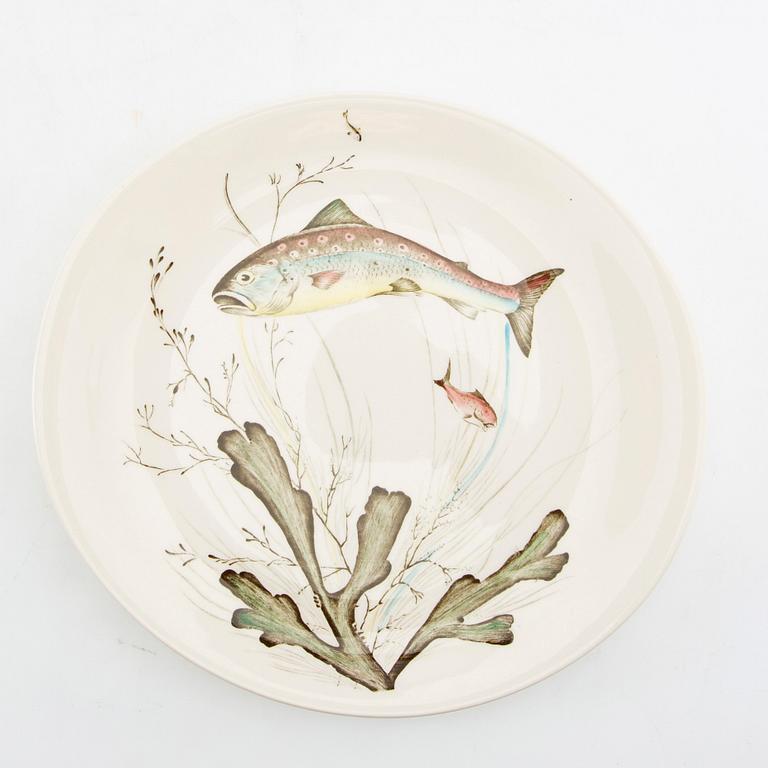 Fiskservis, 30 delar, flintgods, "Fish", Johnson Bros, England.