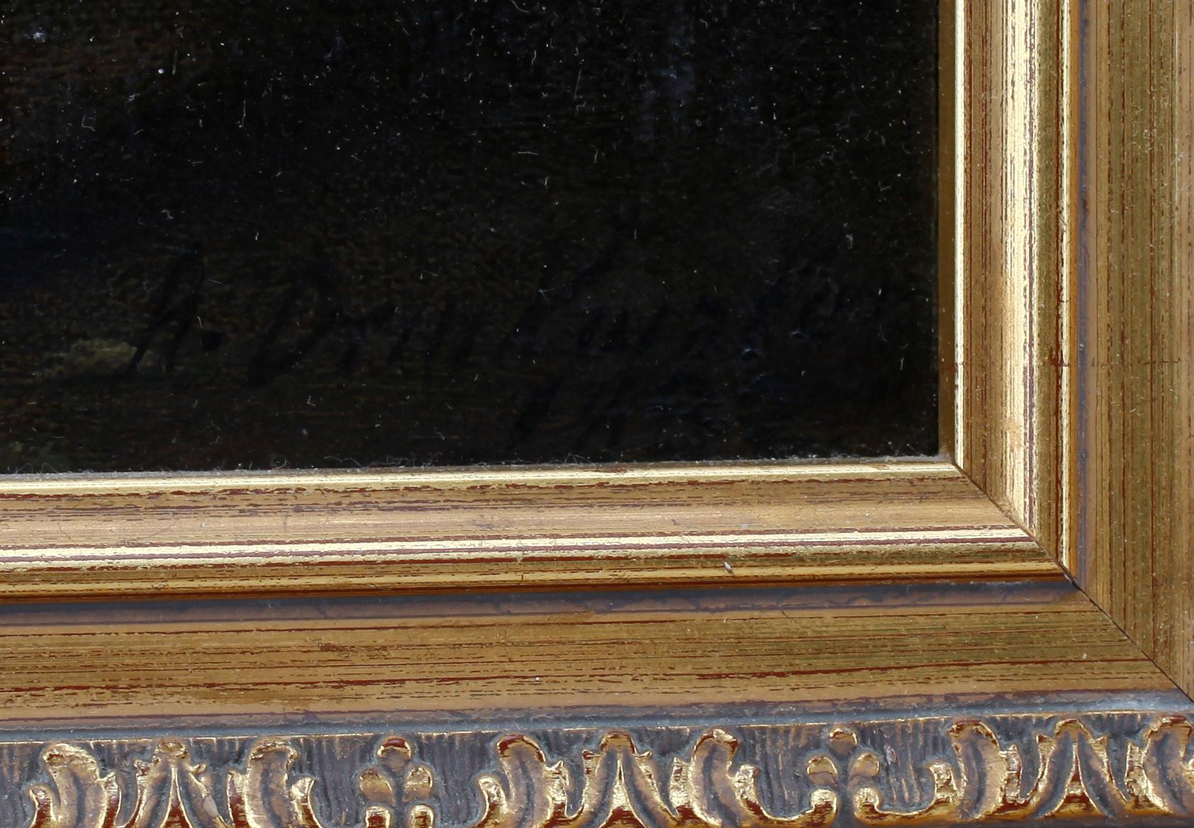 OKÄND KONSTNÄR, olja på duk. Bär sign o dat 1832.