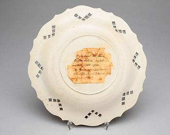TALLRIK, porslin, Staffordshire, England, 1700-tal.