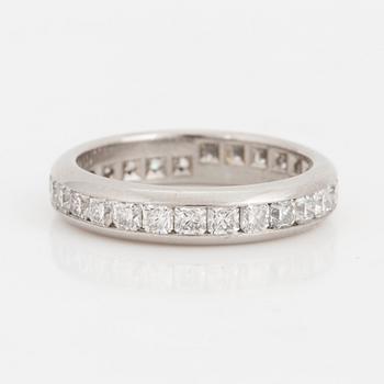 TIFFANY Lucida diamond eternity band ring, platinum.