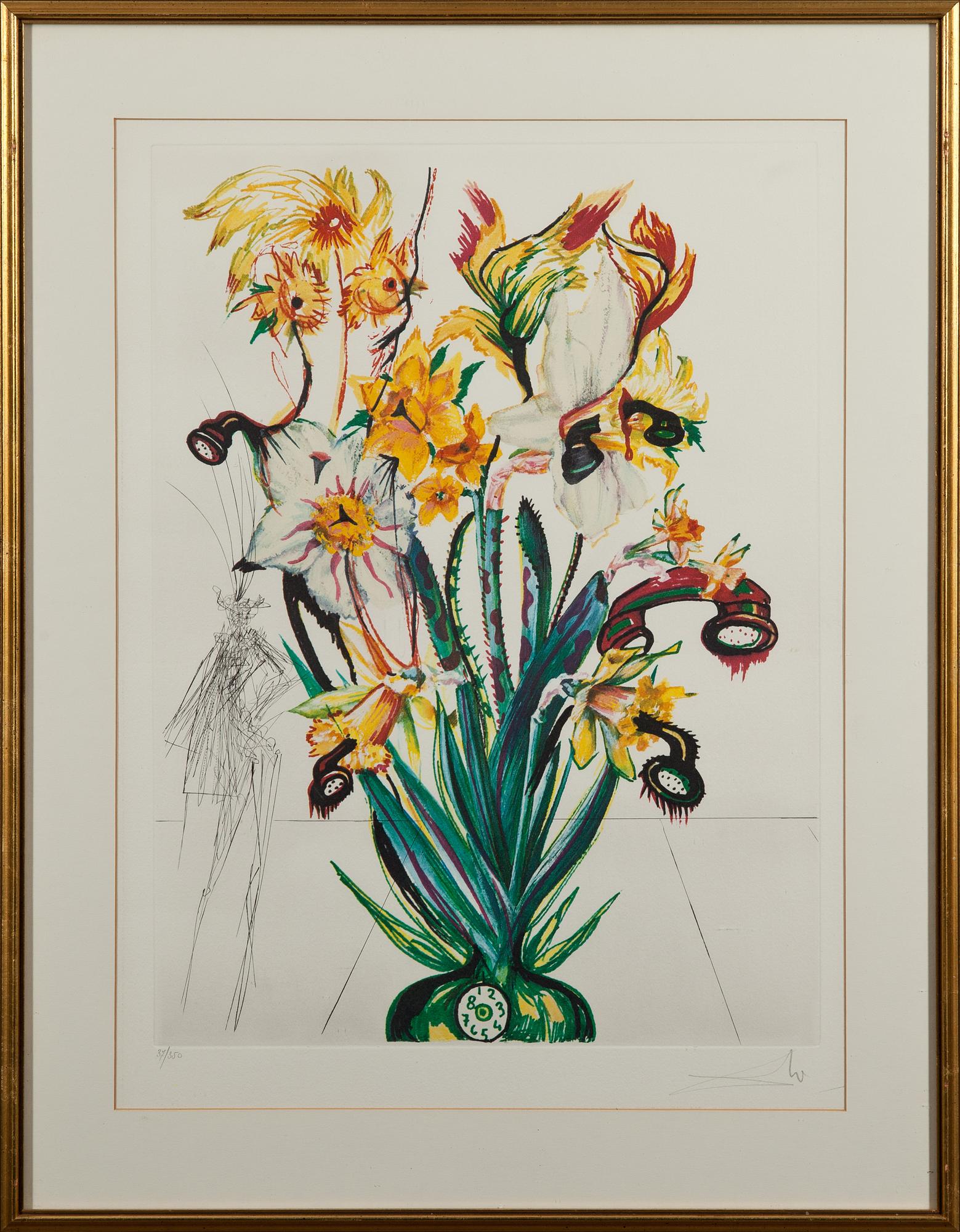 SALVADOR DALÍ, torrnål och heliogravyr, signerad och numrerad 37/350.