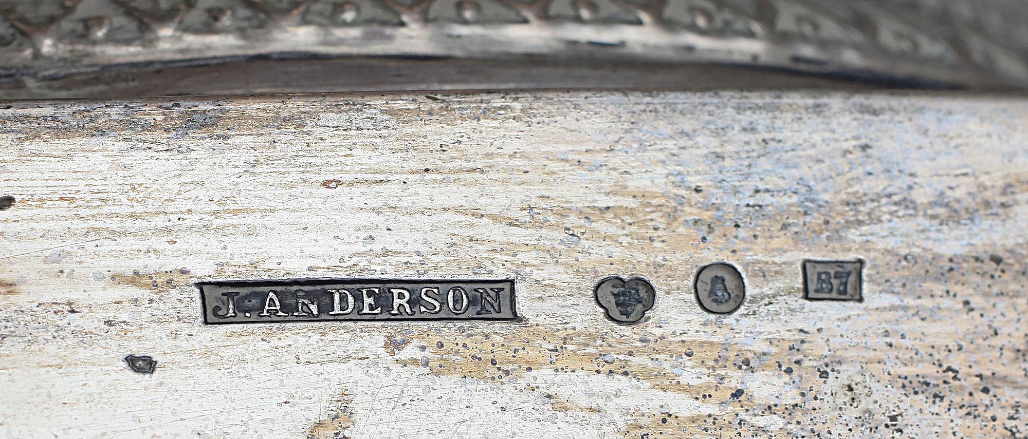 PRAKTSKÅL, silver, J Anderson, Stockholm, 1904. Totalvikt 639.