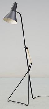 A Swedish black lacquered floorlamp by ASEA, 1940-50's.