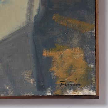 Vera Frisén, oil on relined canvas, signed.