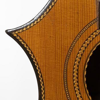 Acoustic guitar, "Wappengitarre", 19th century, Germany.