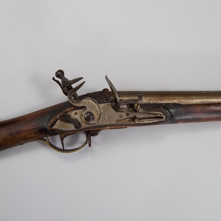A swedish flintlock rifle early 19th century.