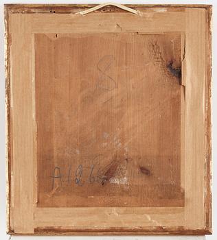 AKVARELLER, nio stycken. Okänd konstnär, Qingdynastin, 1800-tal.