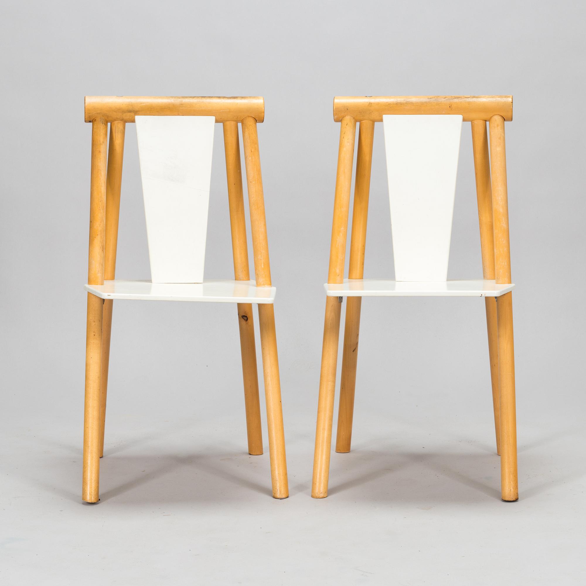 Yrjö Viherheimo & Rudi Merz, 5 stolar och bord, "Pinna", Korkeakoski Oy.