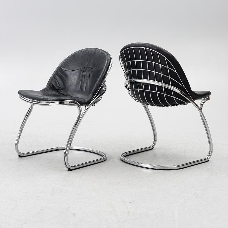 Gastone Rinaldi, chairs 6 pcs, "Sabrina", second half of the 20th century.