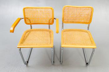 Chairs, 3 + 2, 1970s.