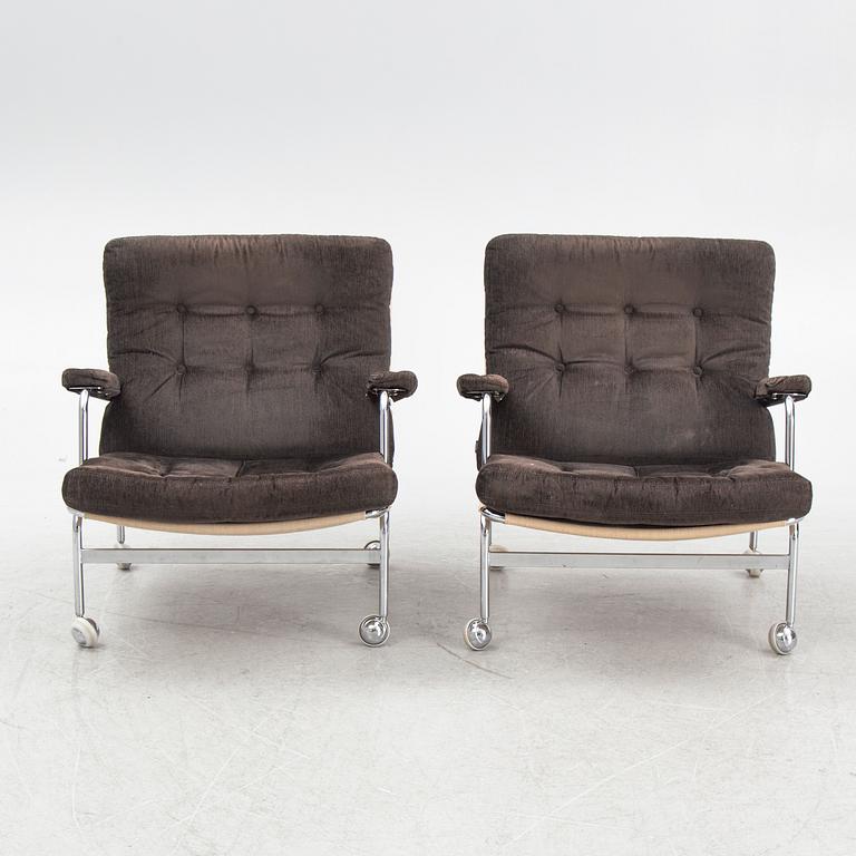 Bruno Mathsson, a pair of "Karin" armchairs, DUX.
