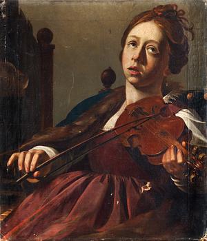 Christian Gillisz. van Couwenberg Attributed to, The violin player.