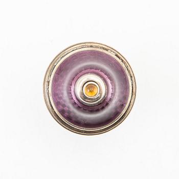 Ringklocka för tjänstefolk, emalj och silver.