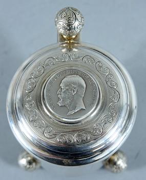 DRYCKESBÄGARE, silver, barockstil, Erlandsson, Kristianstad, 1910. Ca 420 g.