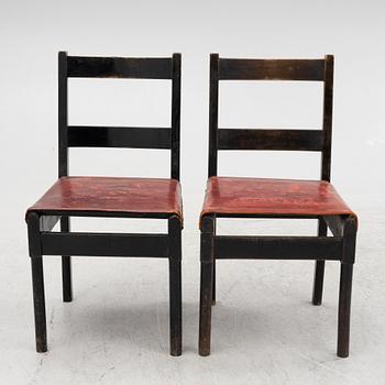 Chairs, a pair, functional style, 1930s.