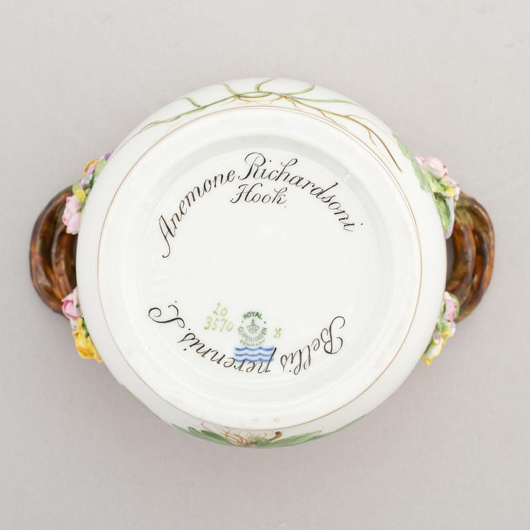 Royal Copenhagen, a 'Flora Danica' porcelain plant pot, Denmark.