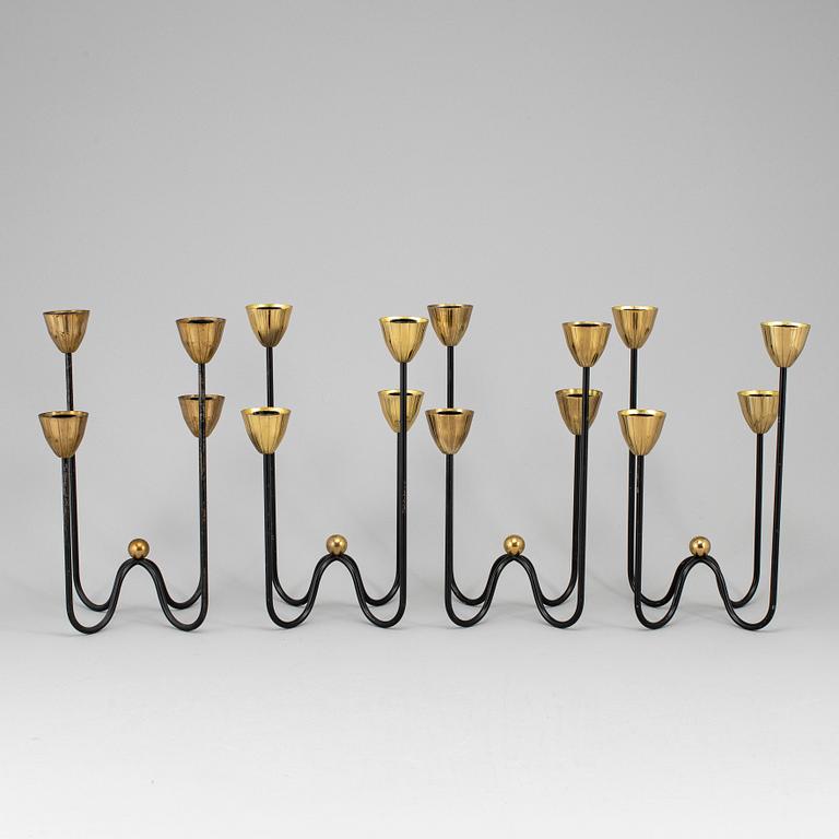 GUNNAR ANDER, 4 candle sticks.