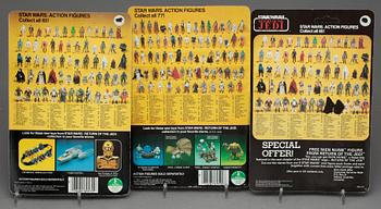 STAR WARS, 5 stycken actionfigurer, Kenner samt Palitoy, 1983.