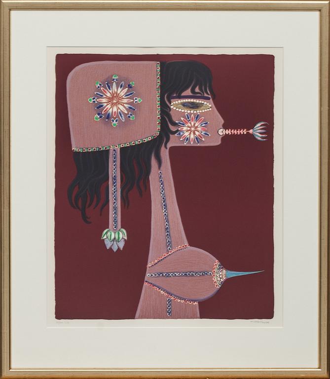 MAX WALTER SVANBERG, färglitografi, signerad och numrerad 112/300.