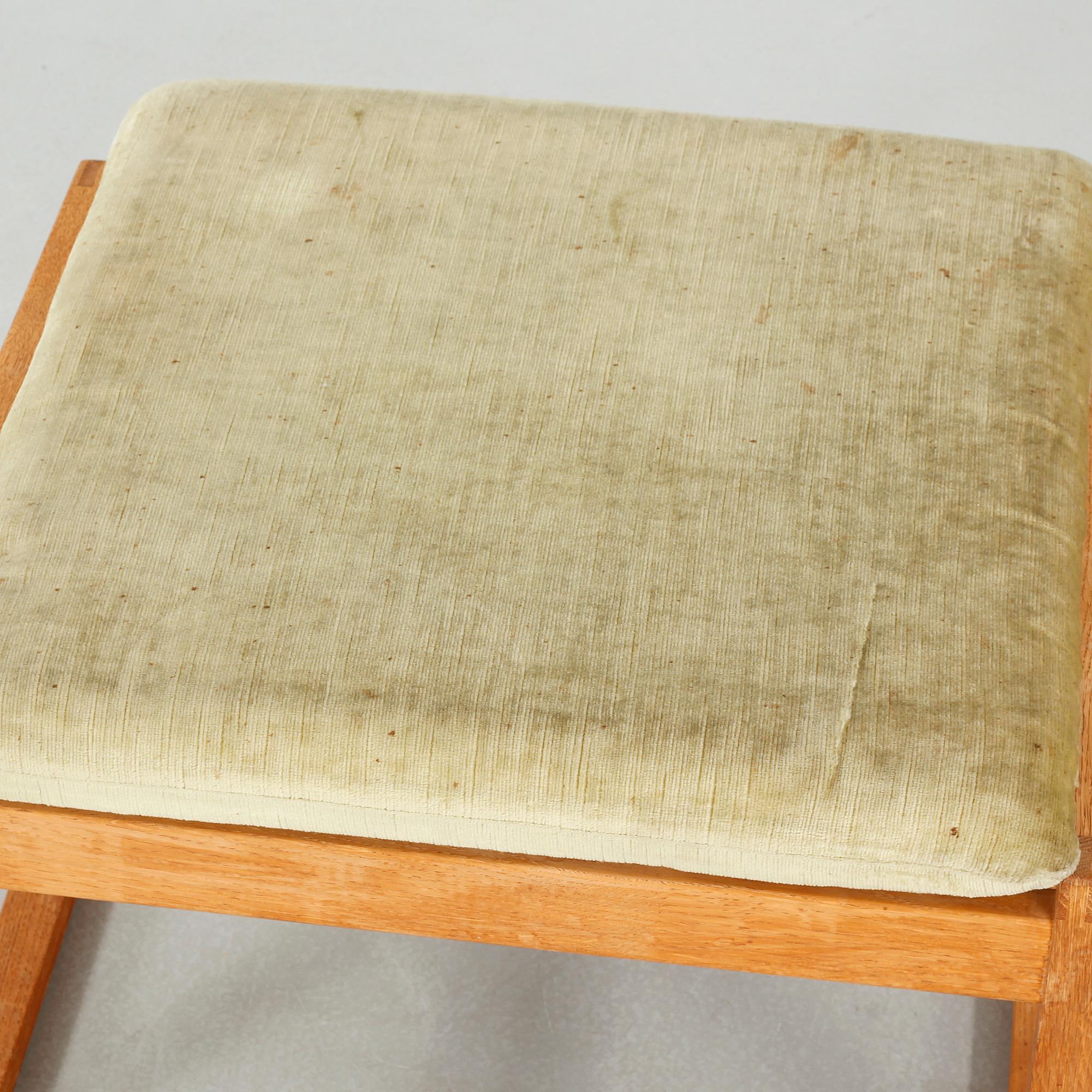 A stool by BØRGE MOGENSEN, Fredericia Stolefabrik, model 2248, ca 1960s.