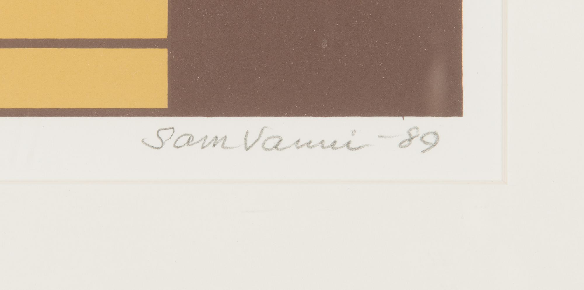 Sam Vanni, silkscreen, signed and dated -89, numbered 32/75.