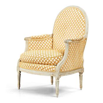 35. A Louis XVI-style bergere, 20th century.