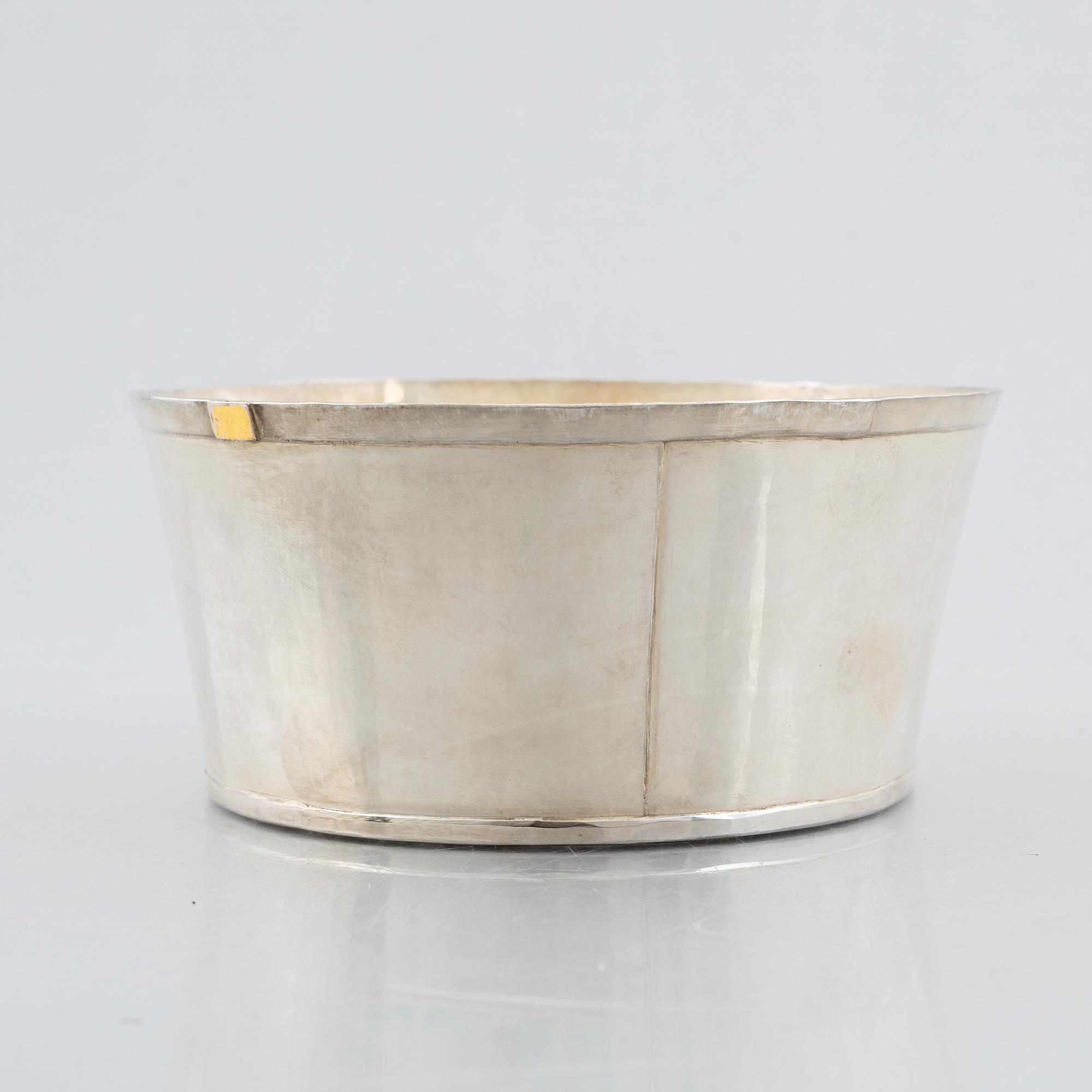 Birger Haglund, skål, sterlingsilver, Stockholm, 1984.