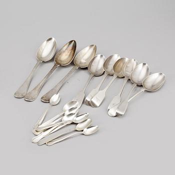 BESTICK, silver, 3+4+2+6+2, bl.a. GAB 1945. Total vikt ca 571g.