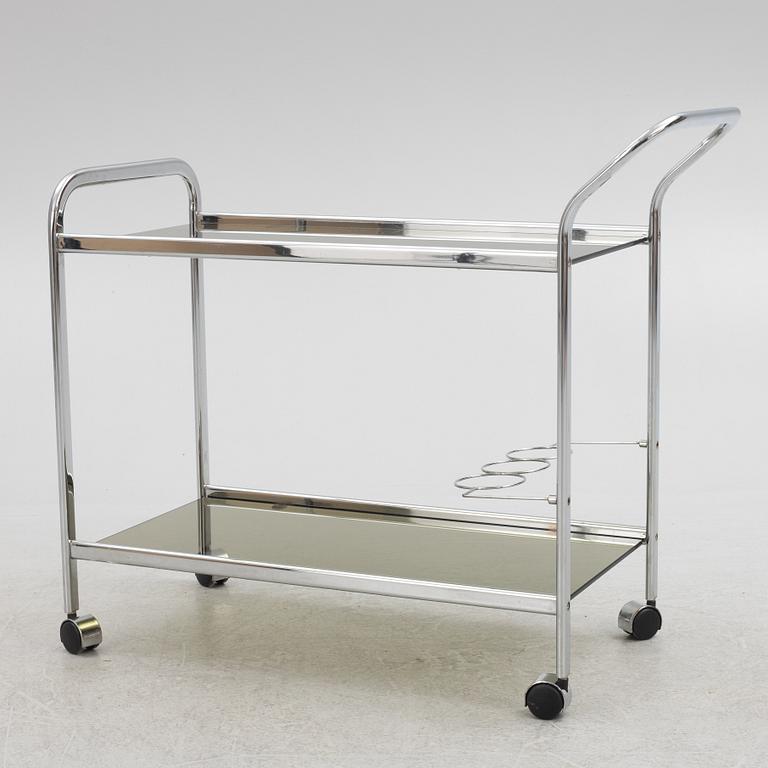 A serving trolley, 1980s.