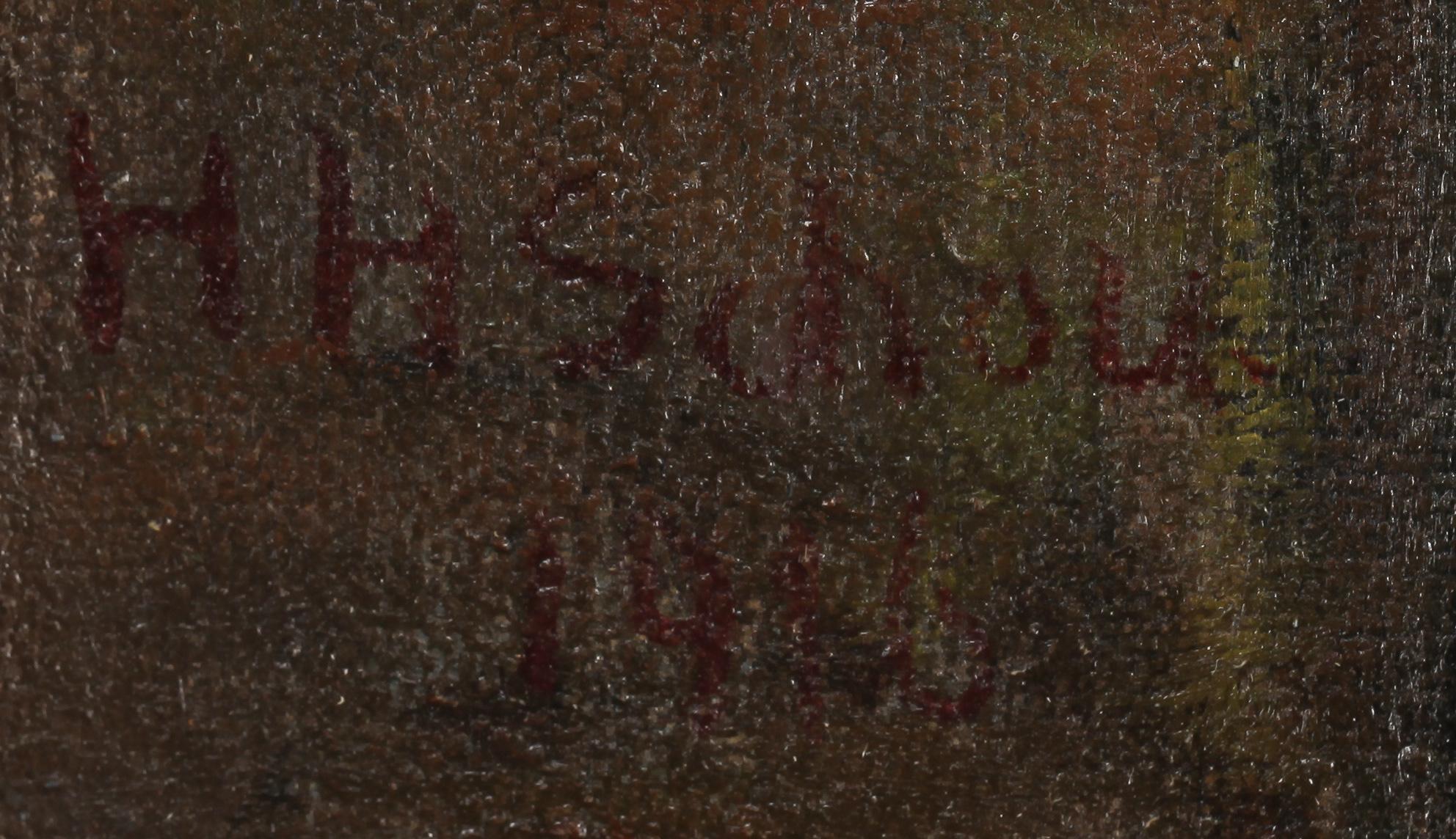 HANS HENRIK SCHOU, olja på duk, signerad och otydligt daterad.