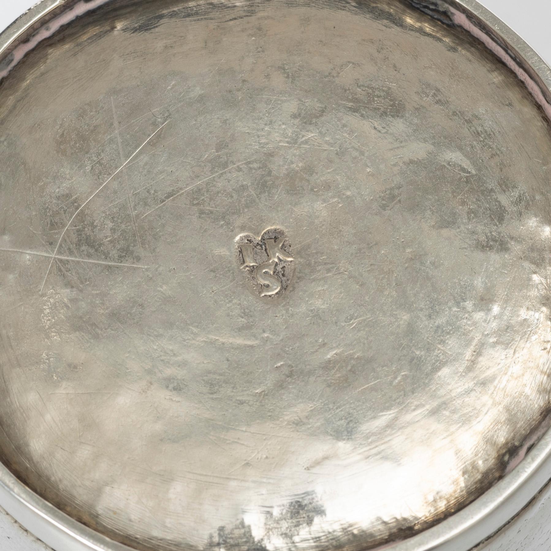A Danish 18th century silver beaker, mark of Jen Kieldsen Sommerfeldt, Aalborg (active 1726-1772).