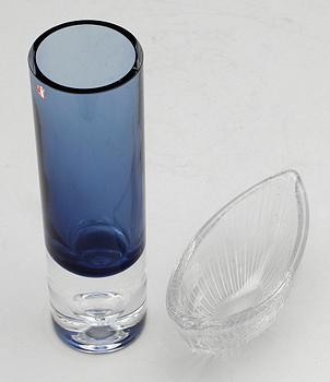 VAS samt SKÅL, Tapio Wirkkala, glas, Iittala, sign.