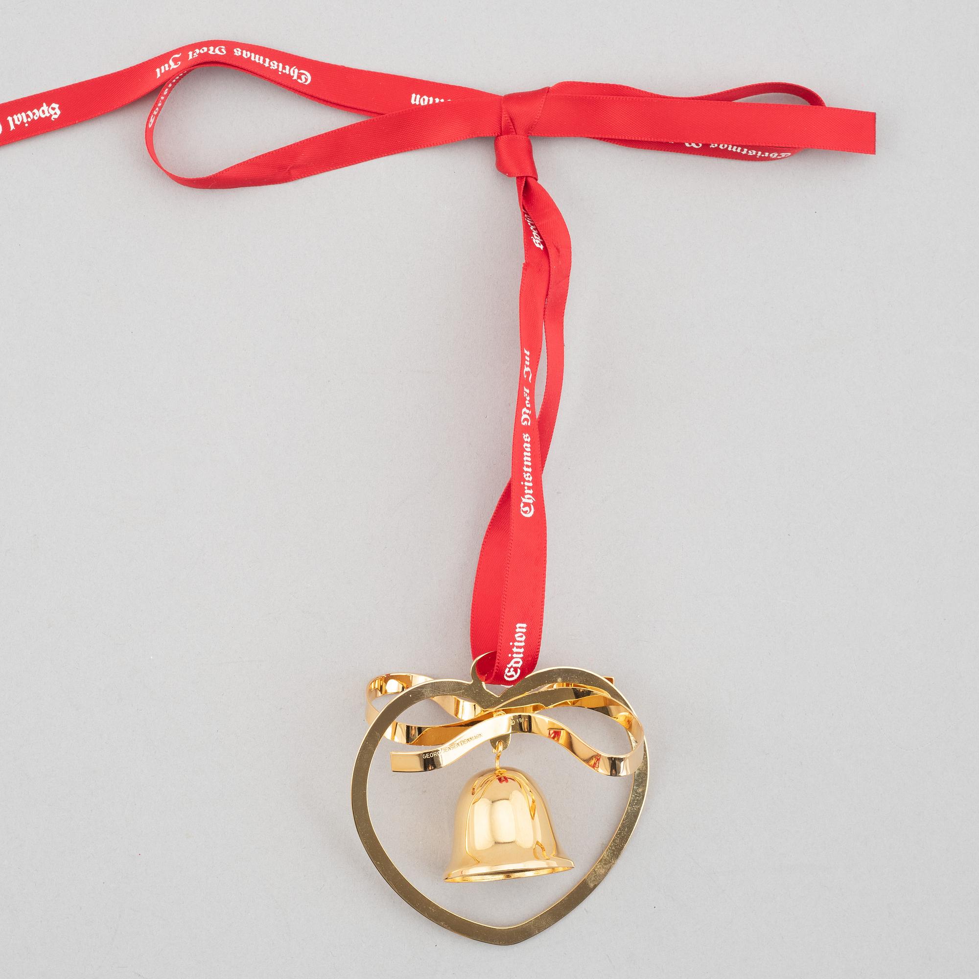 A set of eight Christmas decorations, Georg Jensen, Denmark.