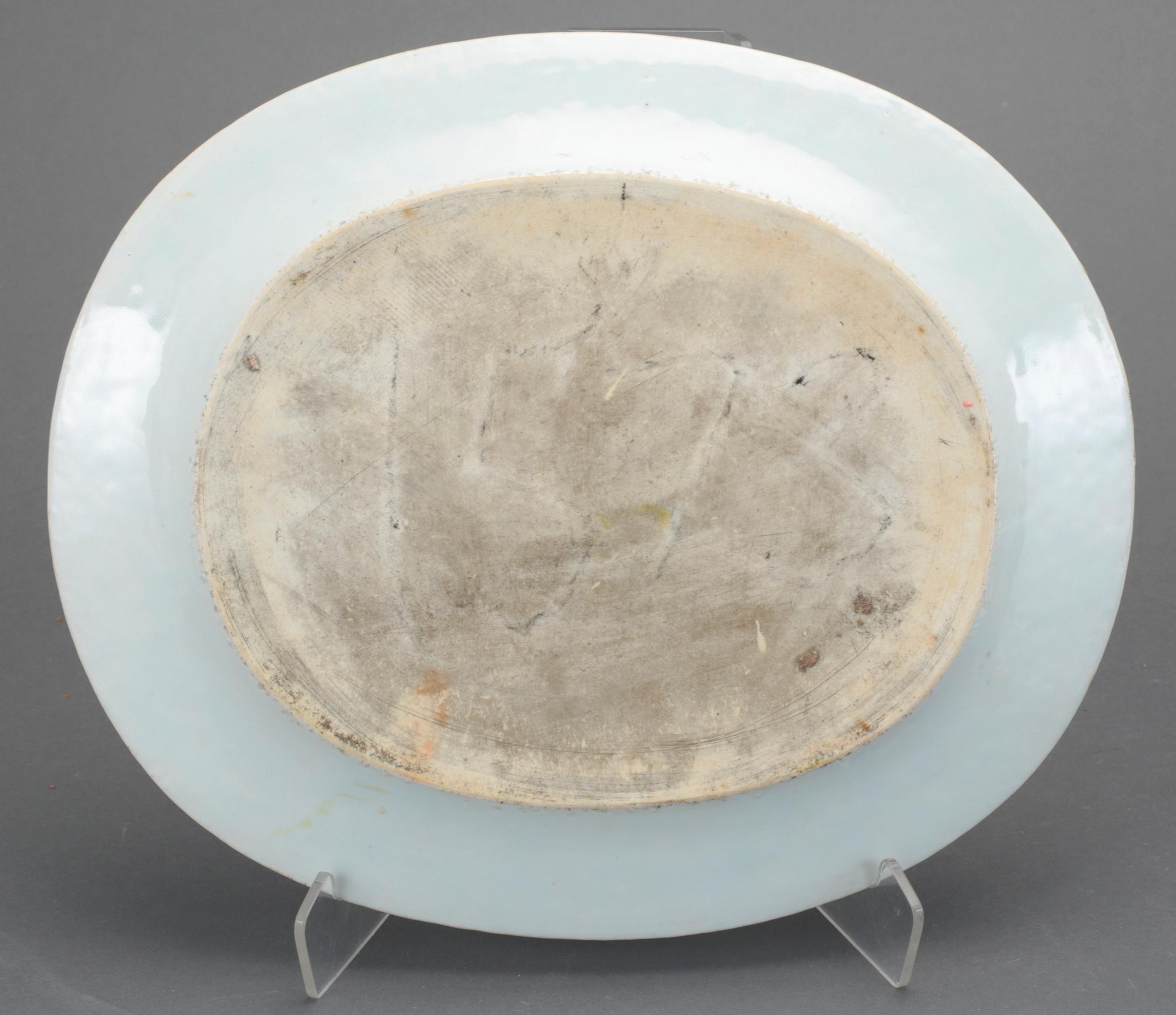 STEKFAT, porslin, Kina, Jiaqing (1796-1820).