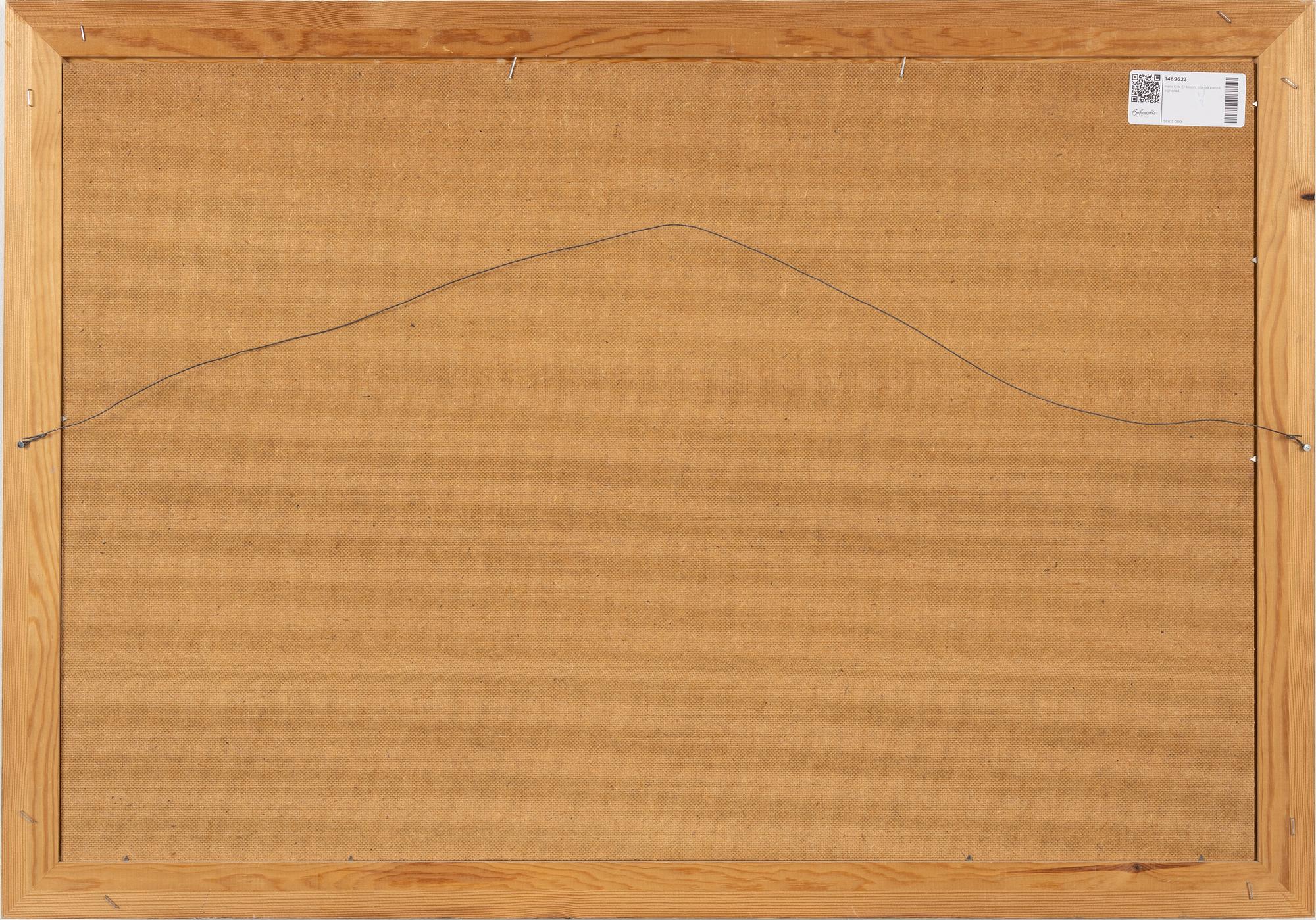 Hans-Erik Eriksson, oil on panel, signed.
