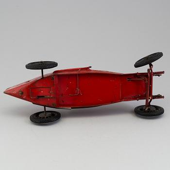 A red tinplate CIJ Alfa Romeo P2, France, ca 1930.