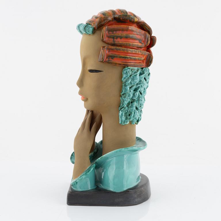 Kurt Goeble, an earthenware figurine, Goldscheider, Austria, 1930's/40's.