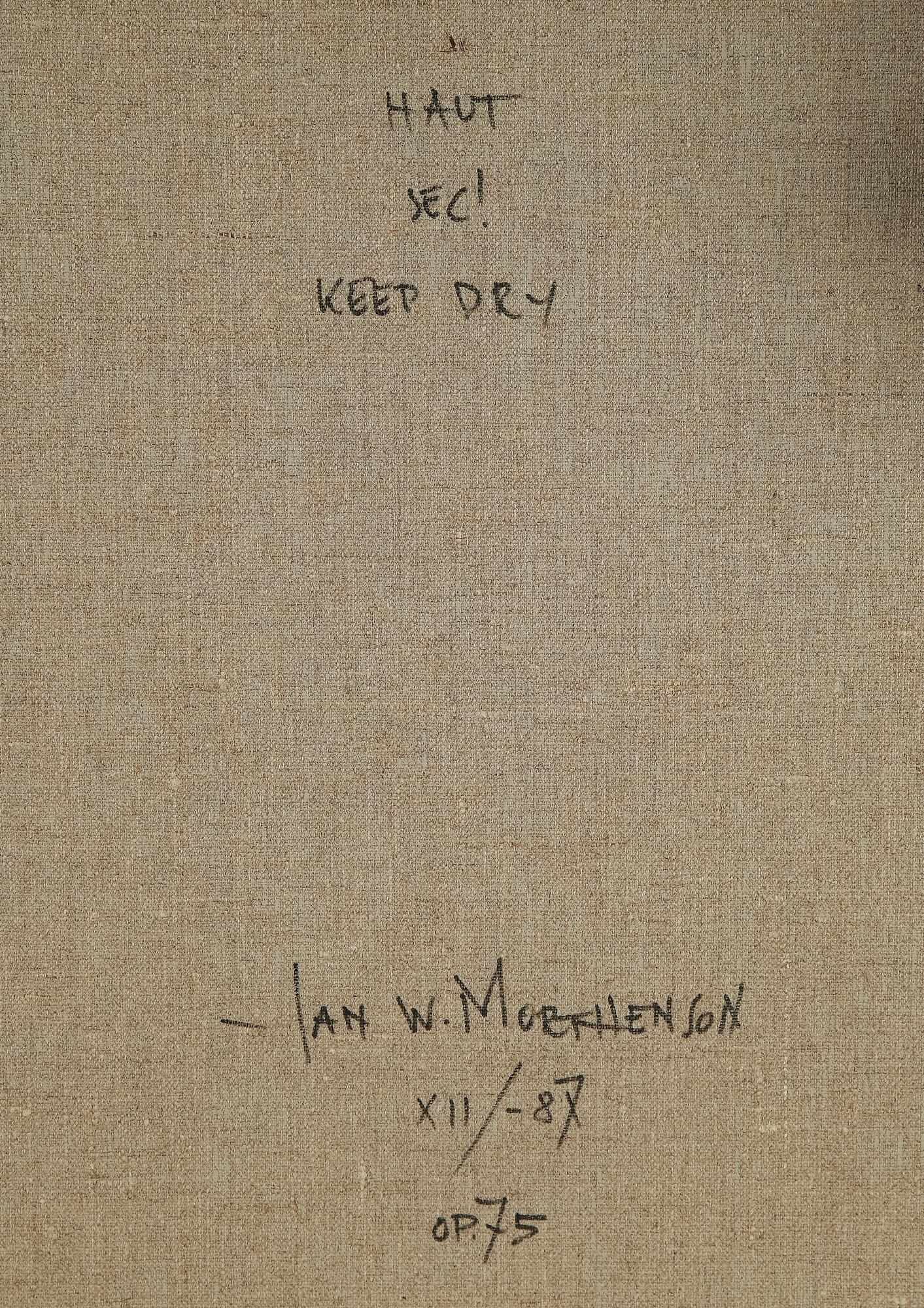 JAN W. MORTHENSON, olja på duk, signerad och daterad XII/-87 á tergo.