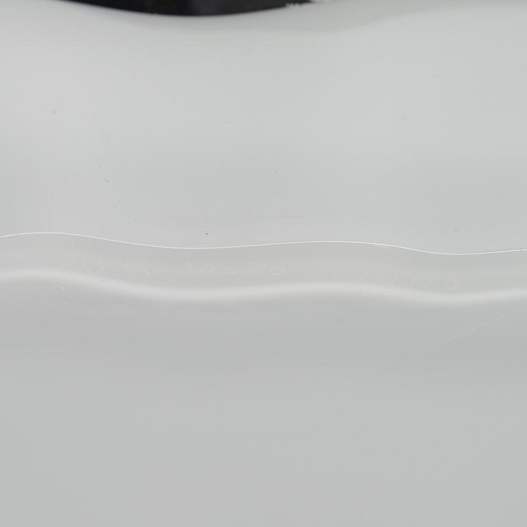 Alvar Aalto, taidelasi, "Aallon kukka", neljä osaa, signeerattu Alvar Aalto 154 / 1983.