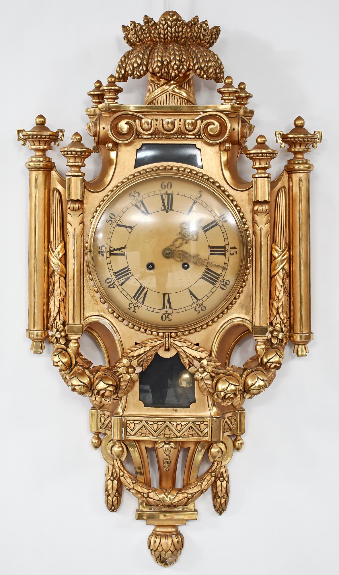 VÄGGPENDYL, gustaviansk stil, 1900-tal.