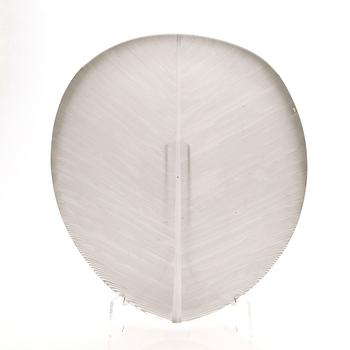 Tapio Wirkkala, fat, glass, "Leaf", Iittala.