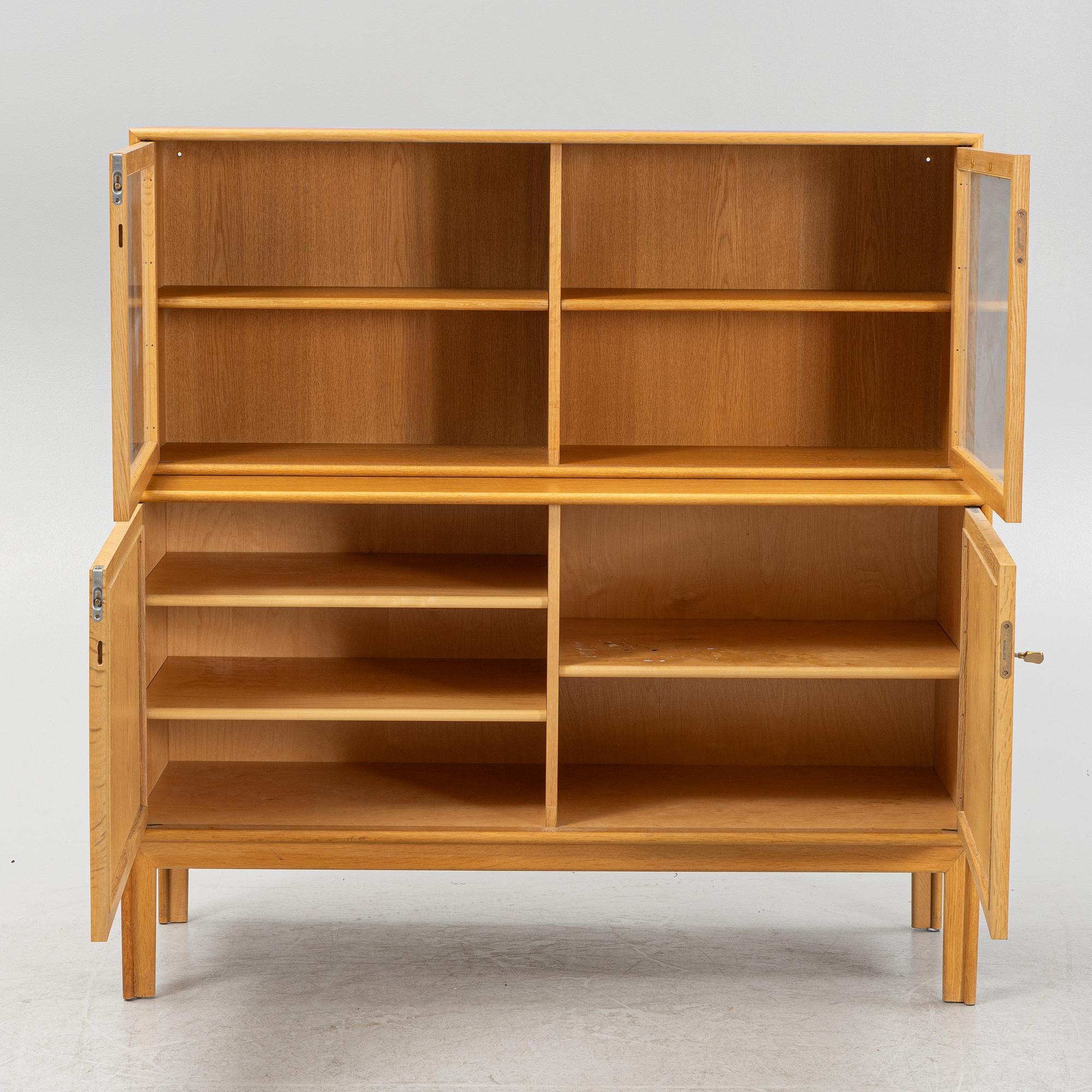 Alf Svensson An oak cabinet with vitrine.