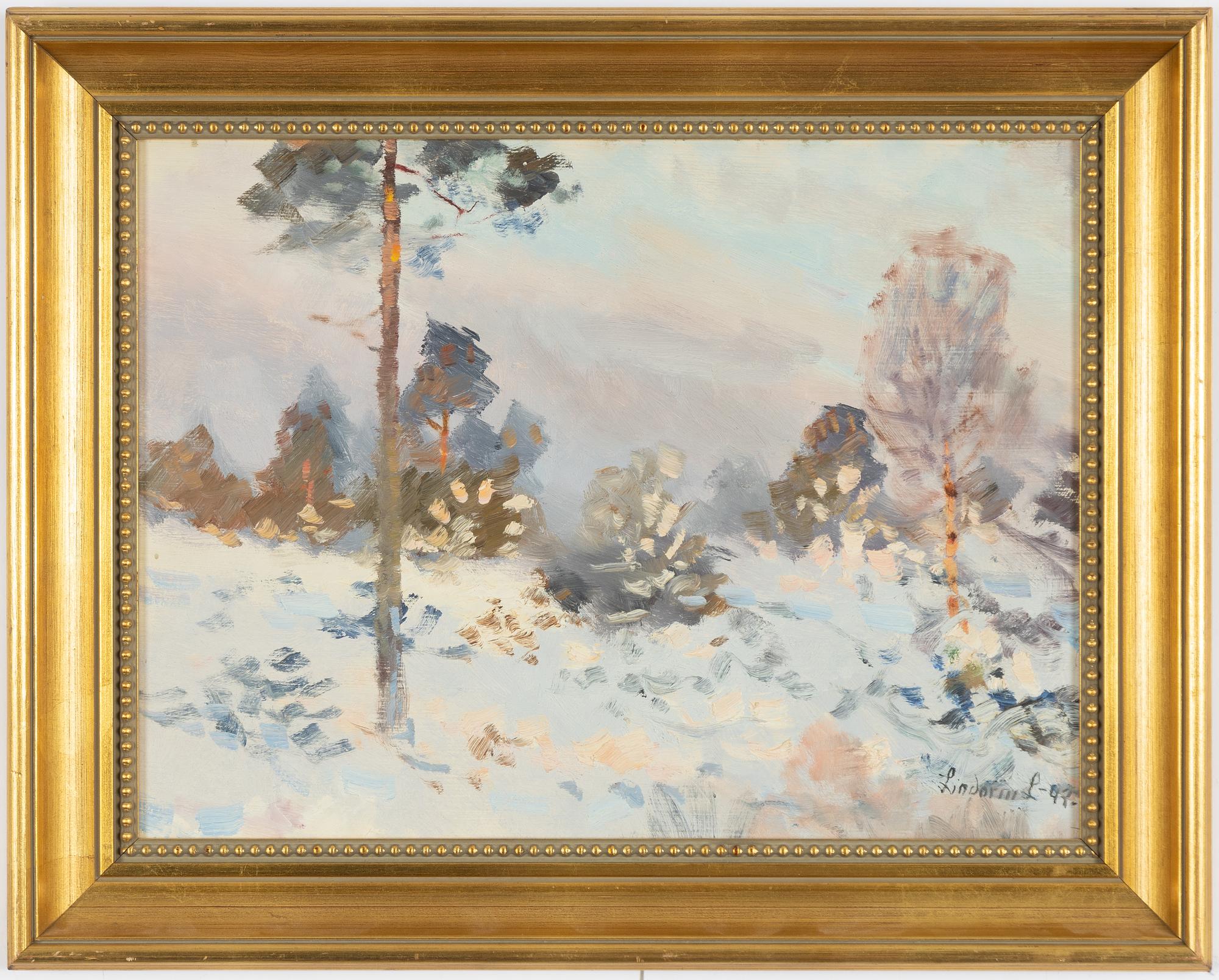 Lindorm Liljefors, Winter Landscape.