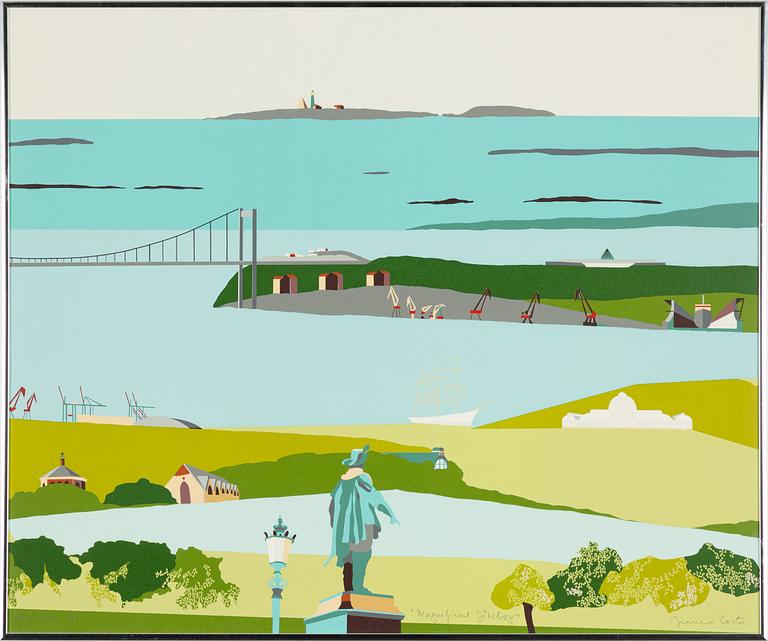 Franco Costa, triptych, "Magnificent Gothenburg", triptych.