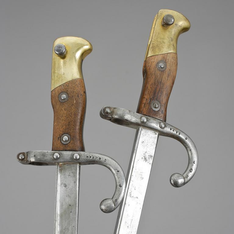BAJONETTER, 2 st, 1800-tal.