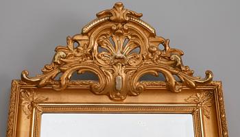 SPEGEL MED KONSOLBORD, nyrokoko, omkring 1900.