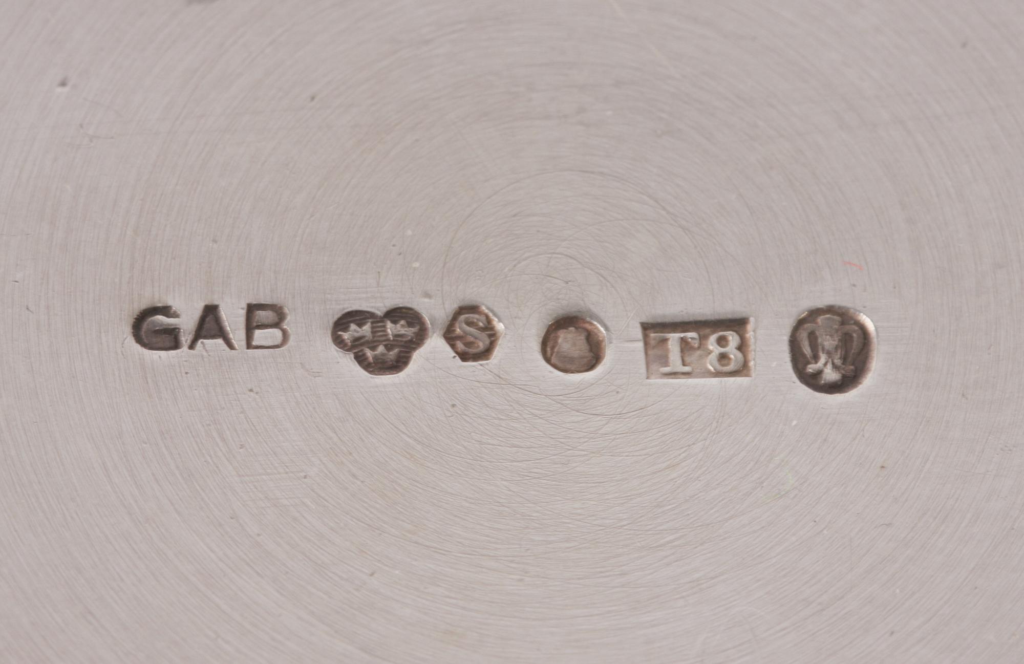 THESIL, silver, G.A.B, 1945.
